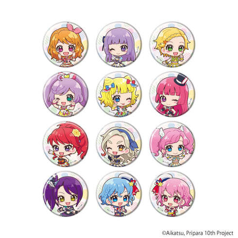 『アイカツ!×プリパラ THE MOVIE -出会いのキセキ!-』缶バッジ01/コンプリートセット(全12種)(ミニキャライラスト)